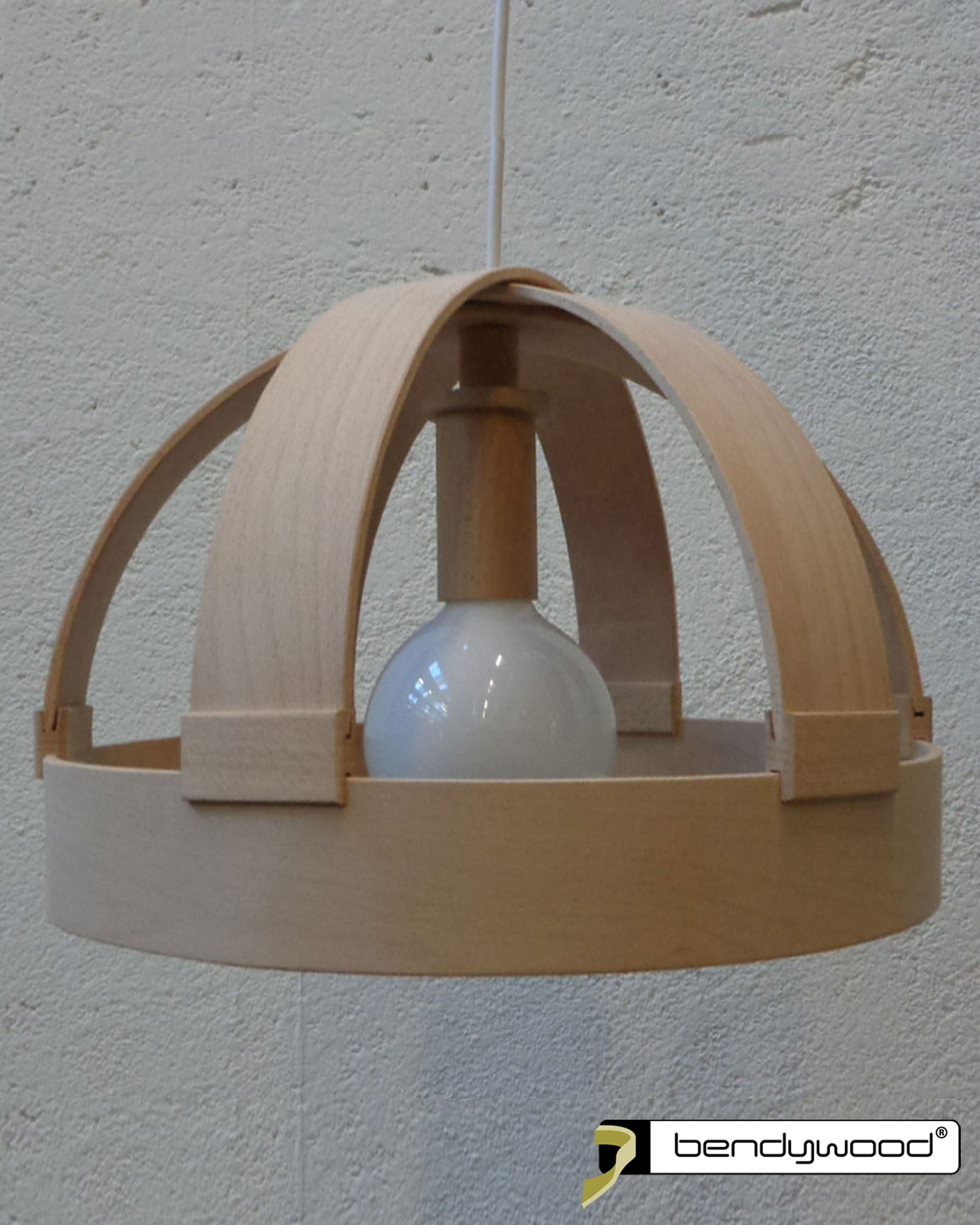 Lampada da soffitto in faggio Bendywood®