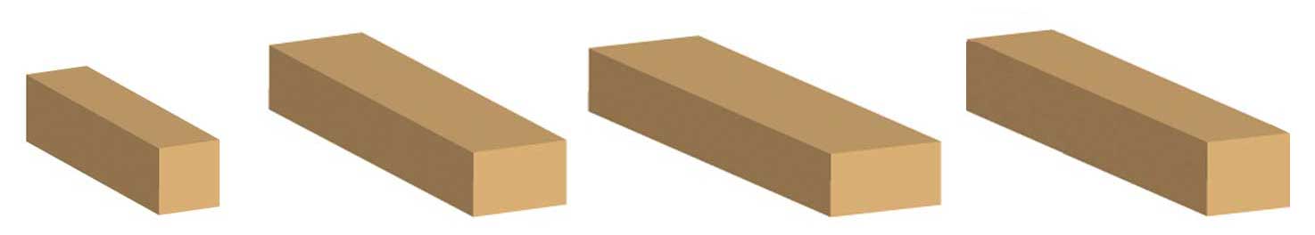 Profili corrimano rettangulari Bendywood&reg; 3D