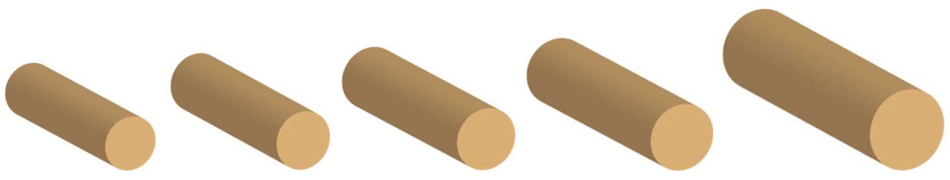 Profili corrimano tondi Bendywood&reg; 3D